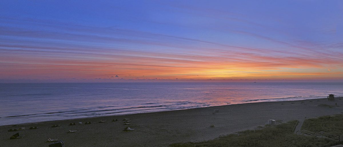 singer island at sunset