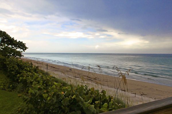 view of singer island beach from porch
